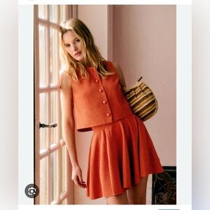 Burnt Orange Meralie Skirt - NWT
